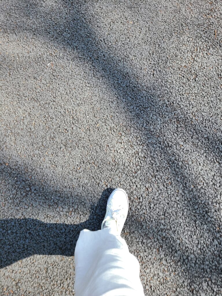 自分の足元の写真