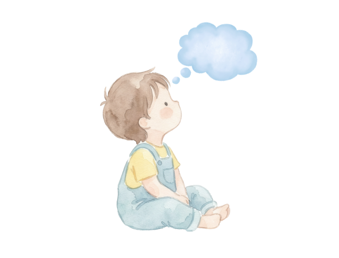 幼児が考えているイラスト