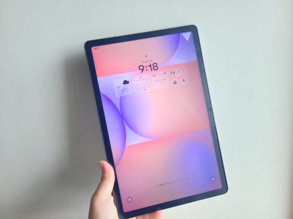 Galaxy Tab S10 Liteのホーム画面