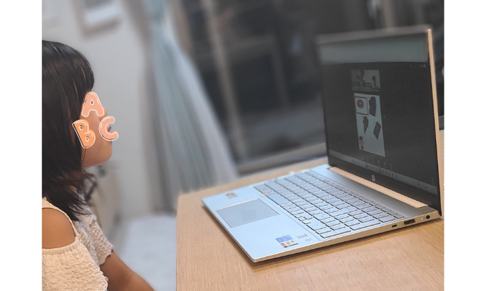 ペッピーキッズクラブのオンライン無料体験レッスンで使った教材の写真